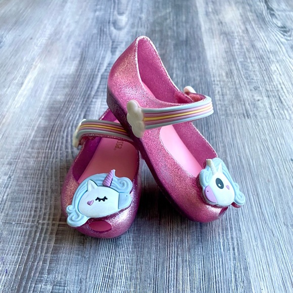 Mini Melissa unicorn sandals/shoes - Picture 1 of 5